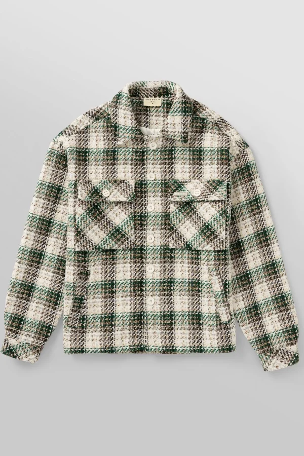Youngla Outerwear<519-Woven Flannel Jackets