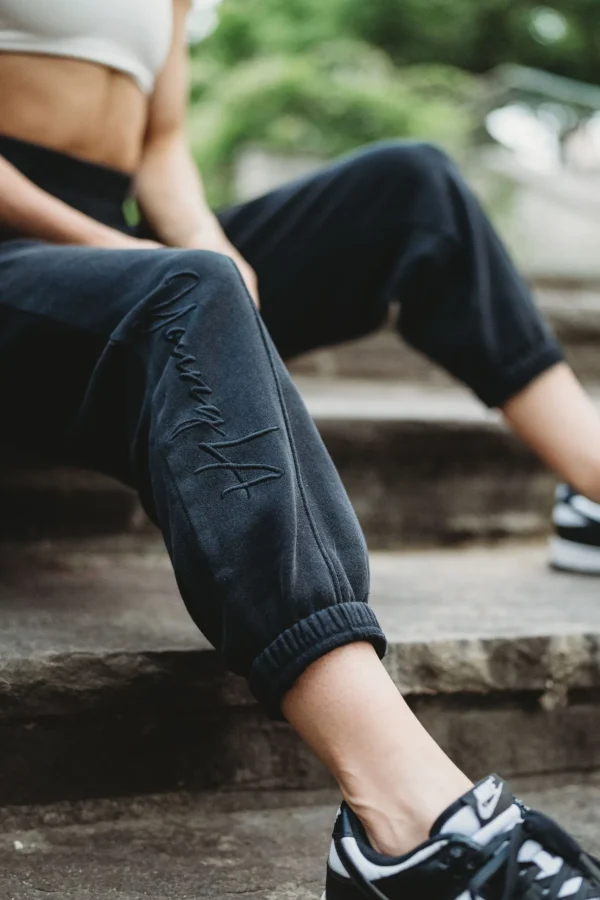 Youngla Joggers & Pants<W202-Script Joggers