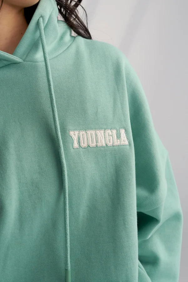 Youngla Outerwear<W524-Teddy Hoodie