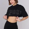 Youngla Tops<W436-Urban Crop Tee